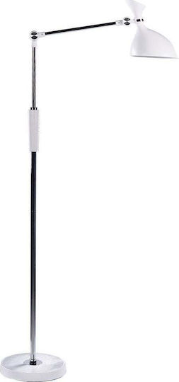 Beliani LED Lampadar De Podea Alb