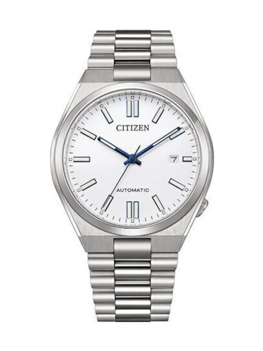 Citizen Tsuyosa Men's Watch 40mm Chronograph Automatic with Silver Metal Bracelet