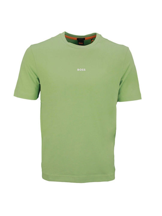 Hugo Boss Jersey T-shirt Bărbătesc cu Mânecă Scurtă Verde