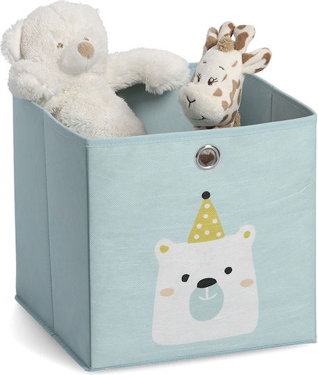 Zeller Kinder Aufbewahrungsbox Faltbar aus Stoff Grün 28x28x28cm 1Stück
