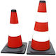 Mega Plastic Cone White W50xH50cm