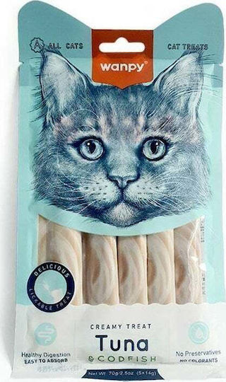 Wanpy Cream Cat Treats with Tuna / Chicken for Cat 70g