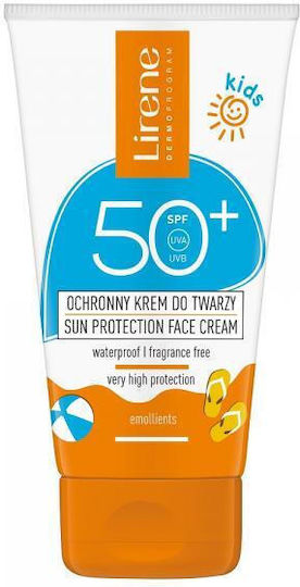 Lirene Sun Kids SPF50 Αδιάβροχο Παιδικό Αντηλιακό Γαλάκτωμα για Πρόσωπο 50ml