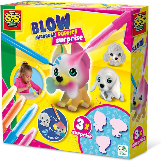 Ses Creative Blow Pens Decorate 3 Puppies S14333