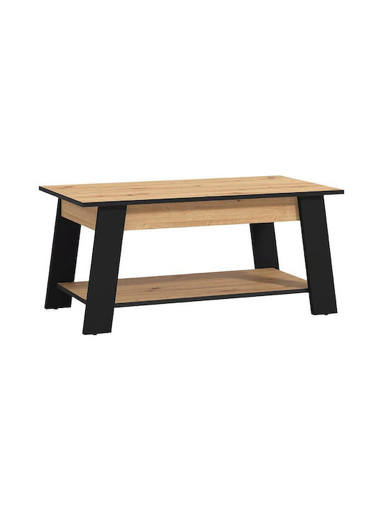 Rectangular Coffee Table Piave Black L101xW55xH...