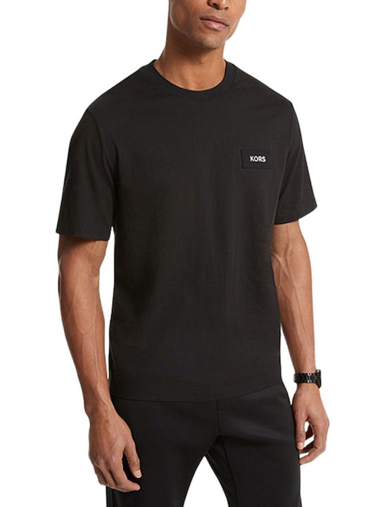 Michael Kors T-shirt Bărbătesc cu Mânecă Scurtă Black