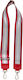 Verstellbarer Taschenriemen Im-1001 Rot-Silber