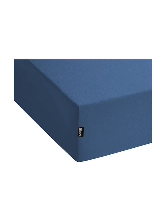 Beliani Μονό Navy Blue 200x200cm Beliani Μονό Navy Blue 200x200cm