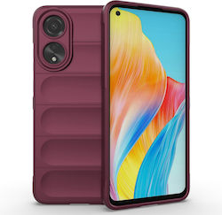 Techsuit Shield Back Cover Burgundy (Oppo A78 4G)