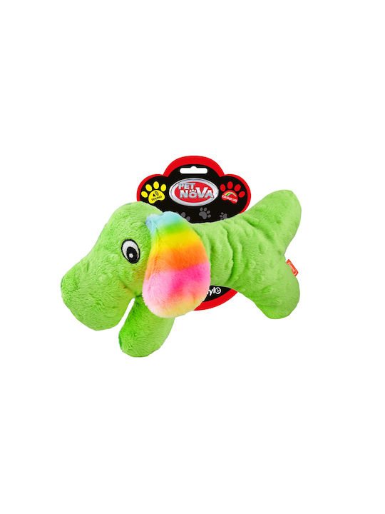 Кучешка играчка Pet Nova Plus във формата на кученце със зелени звуци