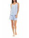 Pink Label Summer Women's Pyjama Set Blue