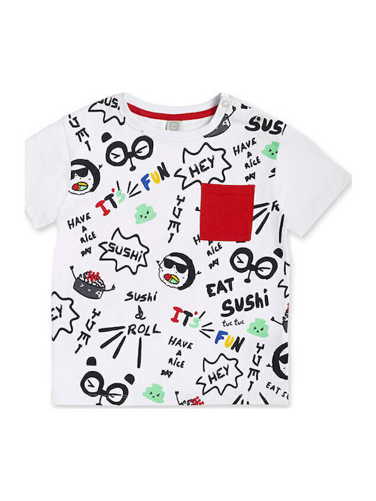 Kids Top Short-sleeved White