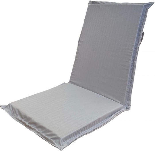 Linea Home Garden Chair Cushion with Backrest Silver 50x110cm
