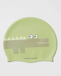 Sunnylife Kids Swimming Cap Green