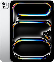 Apple iPad Pro 2024 11" cu WiFi & 5G (16GB/2.0TB/sticlă cu nanotextură) Argint