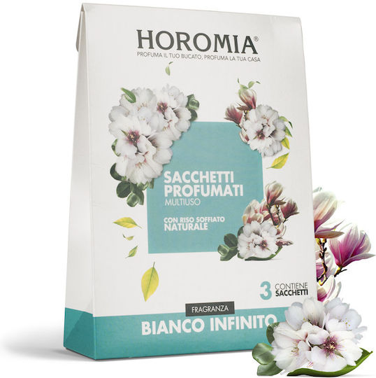 Infinity White 3 Scented Drawer & Closet Sachets Horomia