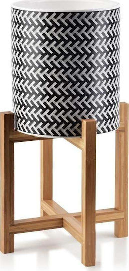 Lumarko Blumentopf Keramik Silber