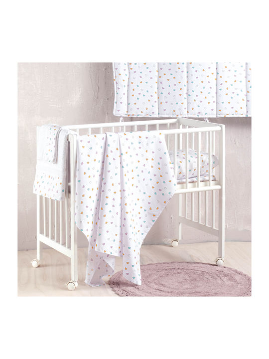 Rythmos Set Duvet Crib Cotton White 110x150cm