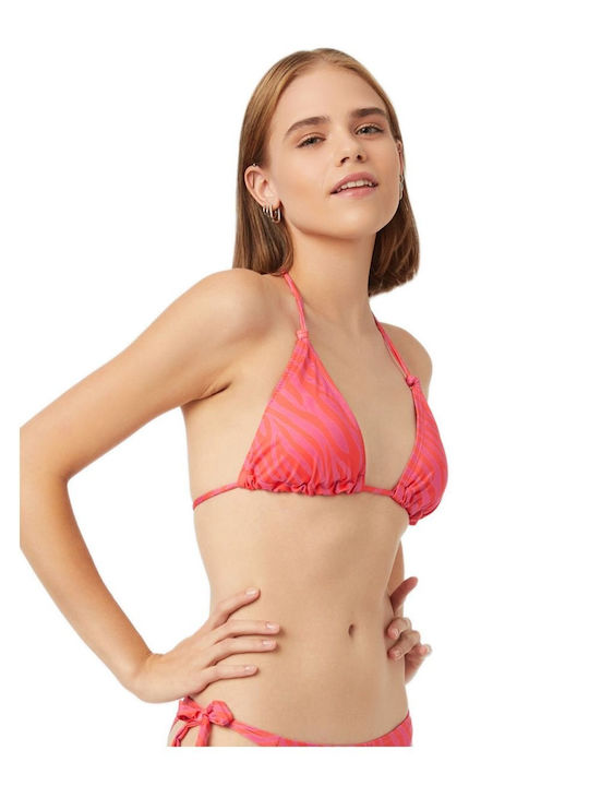 Minerva Bikini Triunghi Animal Print Fuchsia-lilac