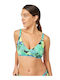 Minerva Bikini Triunghi cu umplutură Floral Argentina Lime Tropical