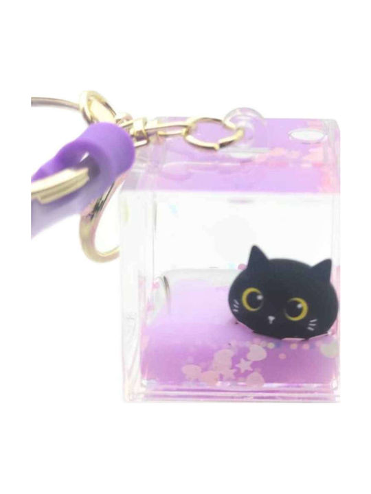Μπρελόκ I-total Bubble 3d Cube Black Cat