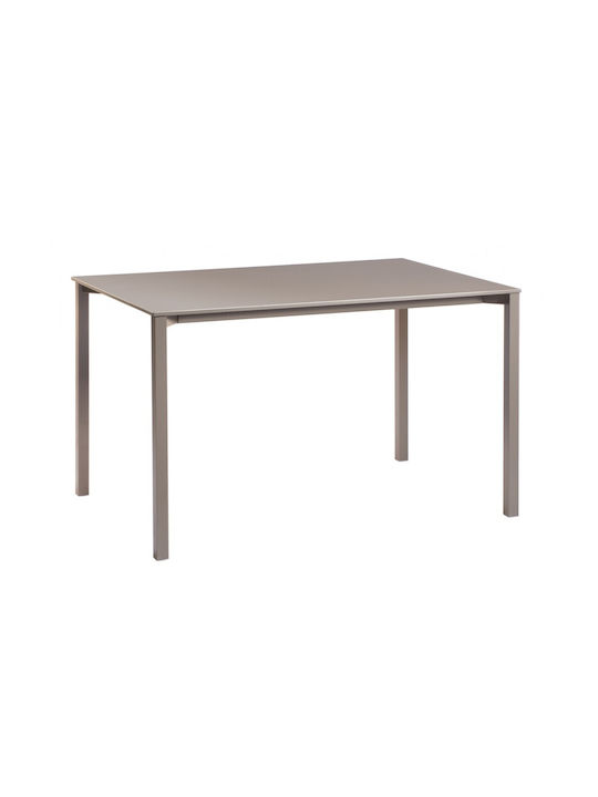 Pareo Table Aluminium 120x80x74cm