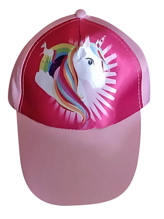 Summertiempo Παιδικό Καπέλο Jockey Υφασμάτινο Ροζ