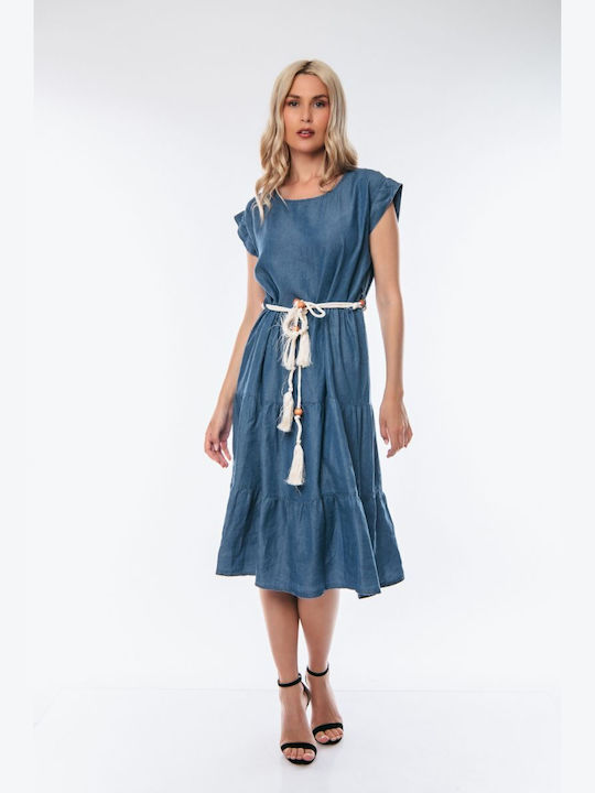 Dress Up Rochie Jean Blue