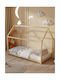 Pepe Montessori Kids Bed Montessori Single Beige for Mattress 90x190cm