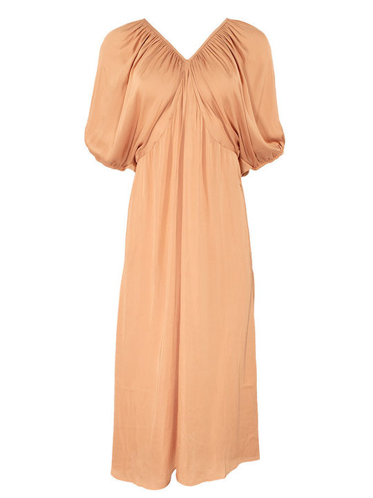 See U Soon Maxi Kleid Satin Orange