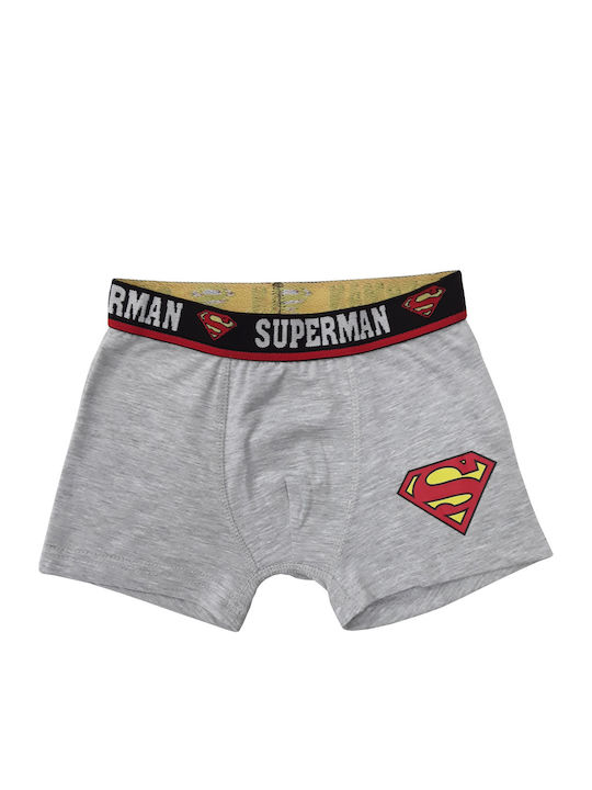 E PLUS M Superman Kinder-Boxershorts Grey