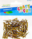 Craft Fun Cf Decoration Dek Drew Clip 30buc Gold 12/288