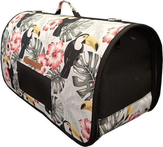Кучешка или котешка чанта за носене Woofmoda с водоустойчиви прозорци No3 48x28x20см Тукан
