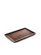 Espiel Hybrid Servierplatte Rechteck aus Porzellan Chestnut 53x32,5cm