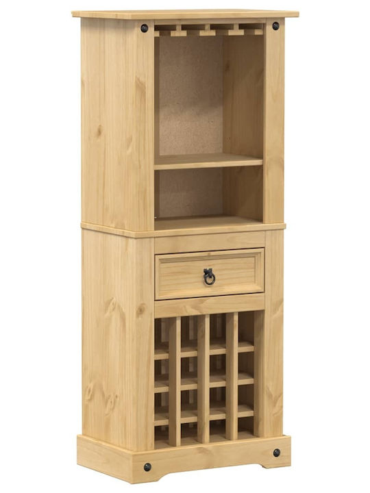 vidaXL Επιδαπέδια Κάβα Ποτών Ξύλινη Καφέ 56x35x120εκ.