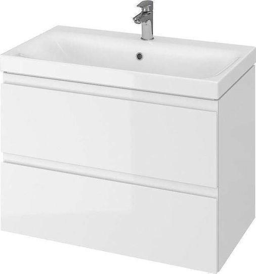 Cersanit Moduo Πάγκος με Νιπτήρα White