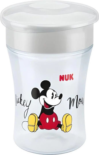 Nuk Baby Cup Magic Cup made of Plastic Gray Mickey Mouse 230ml for 8m+m+