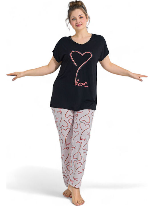PijaMood Summer Women's Pyjama Set Black