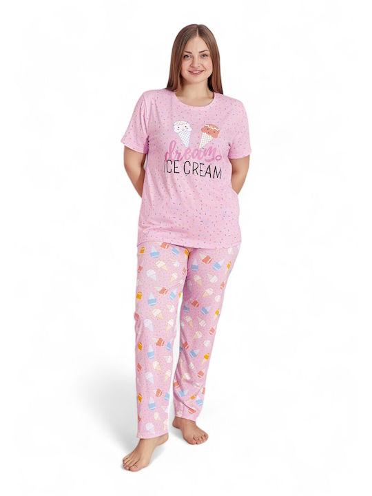 PijaMood Vară Set pijama femei Roz