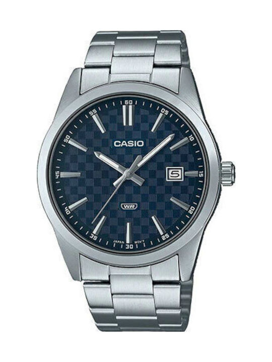 Casio Herrenuhr 41mm Batterie mit Silber Metall...