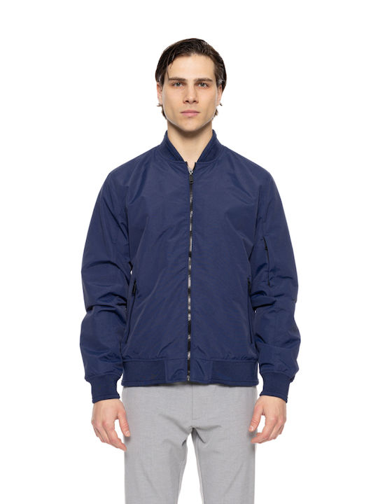 Biston Men's Bomber Jacket Blue