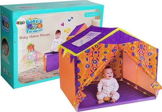 Lean Toys Детски шатър Малка къща Оранжев за 3 18 години и нагоре