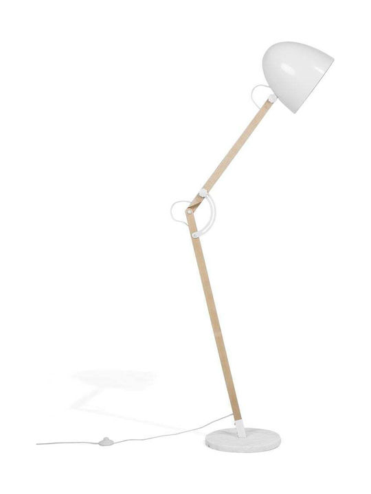 Beliani Floor Lamp White