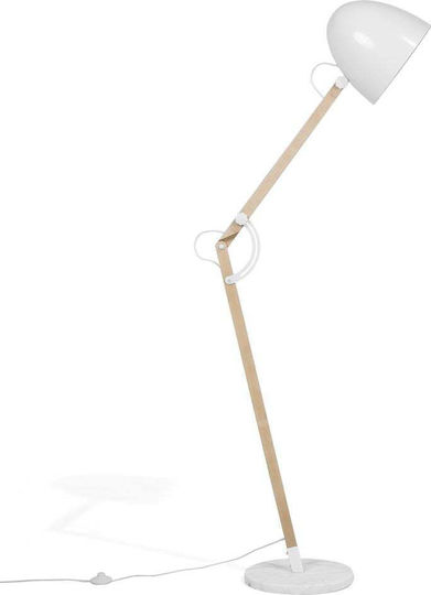 Beliani Floor Lamp White