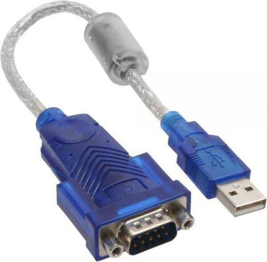 InLine Convertor Serial Masculin La USB-A Feminin Albastru 1 Bucată 33304D