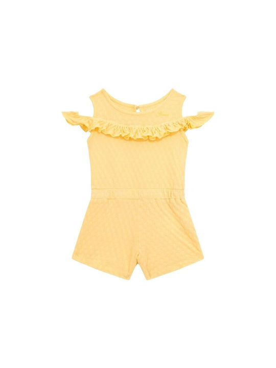 Guess Kids One-piece Fabric Shorts/Bermuda Φόρμα Yellow