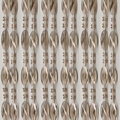 Chios Hellas Plastic Door Curtain Gray 100x220cm Ε-ΚΟ104