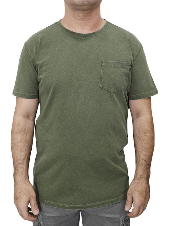Marcus Herren T-Shirt Kurzarm Army