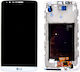 LG Screen with Touch Mechanism and Frame for LG D855 G3 (White)
