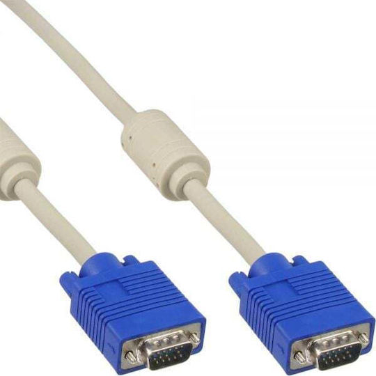 InLine Cable VGA male - VGA male Γκρι 10m (17717)